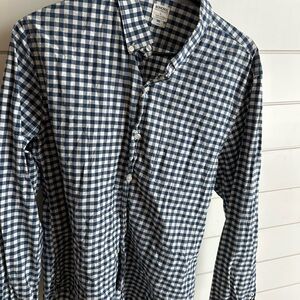 Bonobos Blue and White Checkered Button Down Shirt